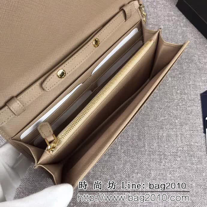 PRADA普拉達 經典款 女士單肩斜挎翻蓋包 可拆卸肩帶 1M1290 DD1014